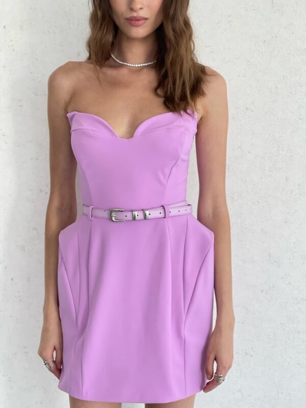 שמלה לינק סגול לילך 1 Link Dress