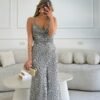 Flora Noir Maxi Dress