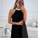 שמלת קולר יהלומים Luna Diamond Mini Dress