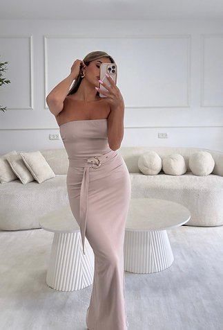 Reign Dress Pearl Cream