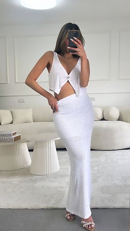 Stella Sequin Maxi Skirt