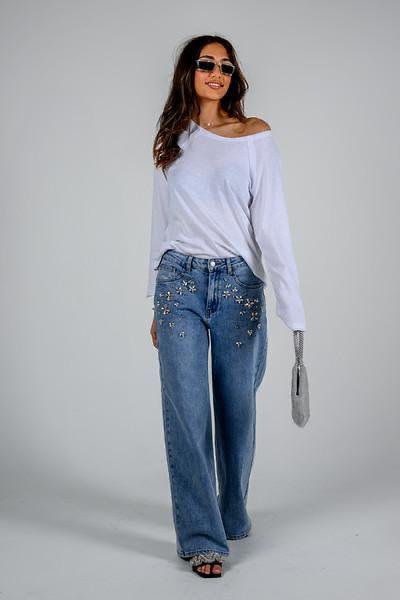 MILA Crystal Jeans