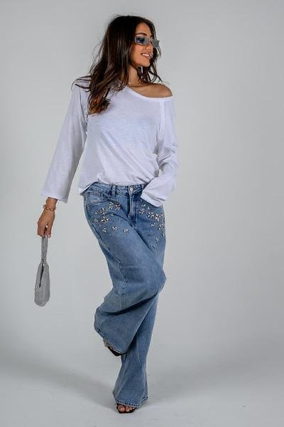 MILA Crystal Jeans