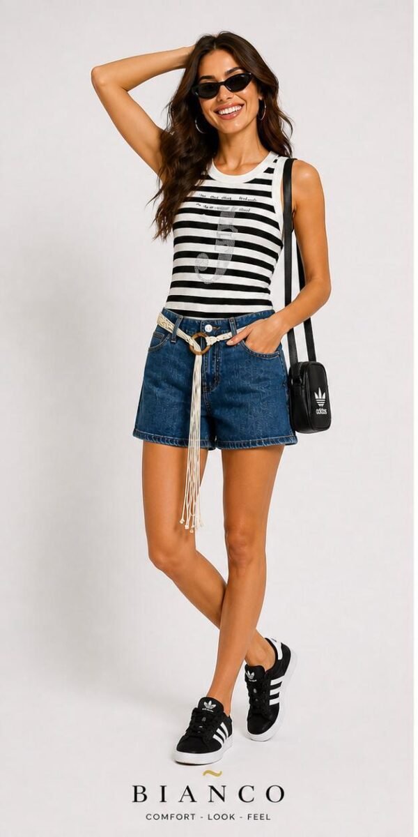 Bianco Denim Shorts