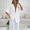 Monaco Suit Set Crystal Detaill