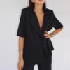 Monaco Suit Set Crystal Detaill