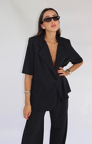 Monaco Suit Set Crystal Detaill
