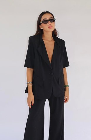 Monaco Suit Set Crystal Detaill