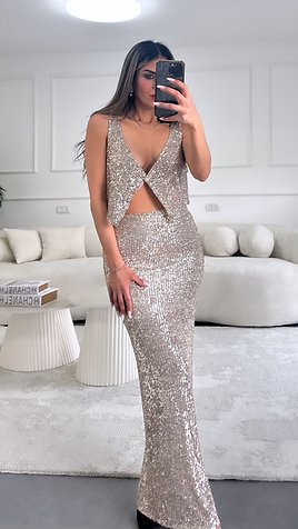 Stella Sequin Maxi Skirt