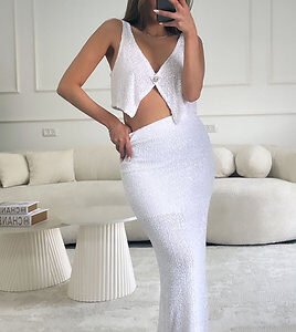 Stella Sequin Maxi Skirt