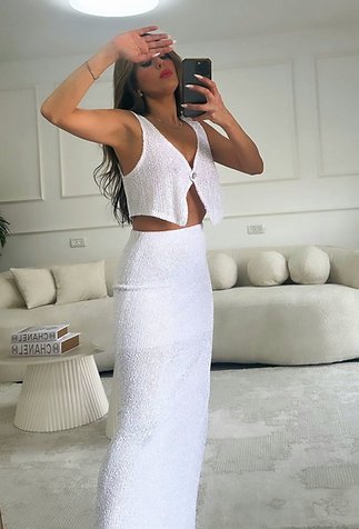 Stella Sequin Maxi Skirt