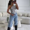 Nova One-Shoulder Sequin Top