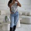 Nova One-Shoulder Sequin Top